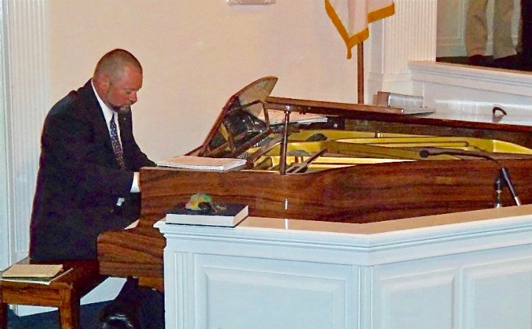 Charles Van Deursen Playing the Baby Grand Piano, by www.InTuneWithYou.com