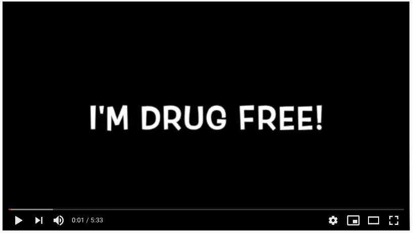 I'm Drug Free, by Charles Van Deursen. www.InTuneWithYou.com